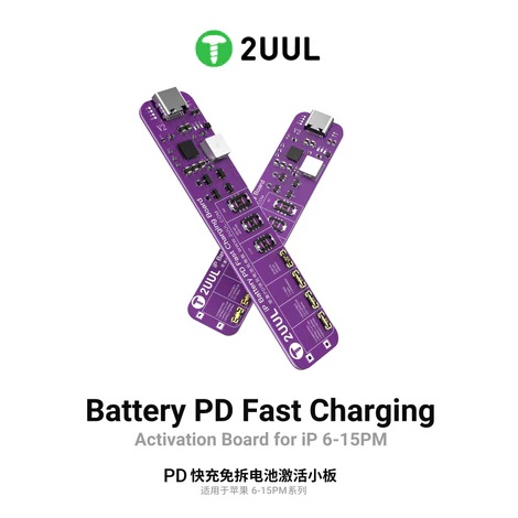PAPAN TEMBAK BATTERY 2UUL BT01 Battery PD Fast Charging & Activation Board for iP 6-15PM  